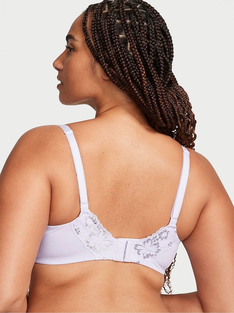 Victoria's Secret Lucky Lilac Purple Lace Demi Bra - Image 2 of 3