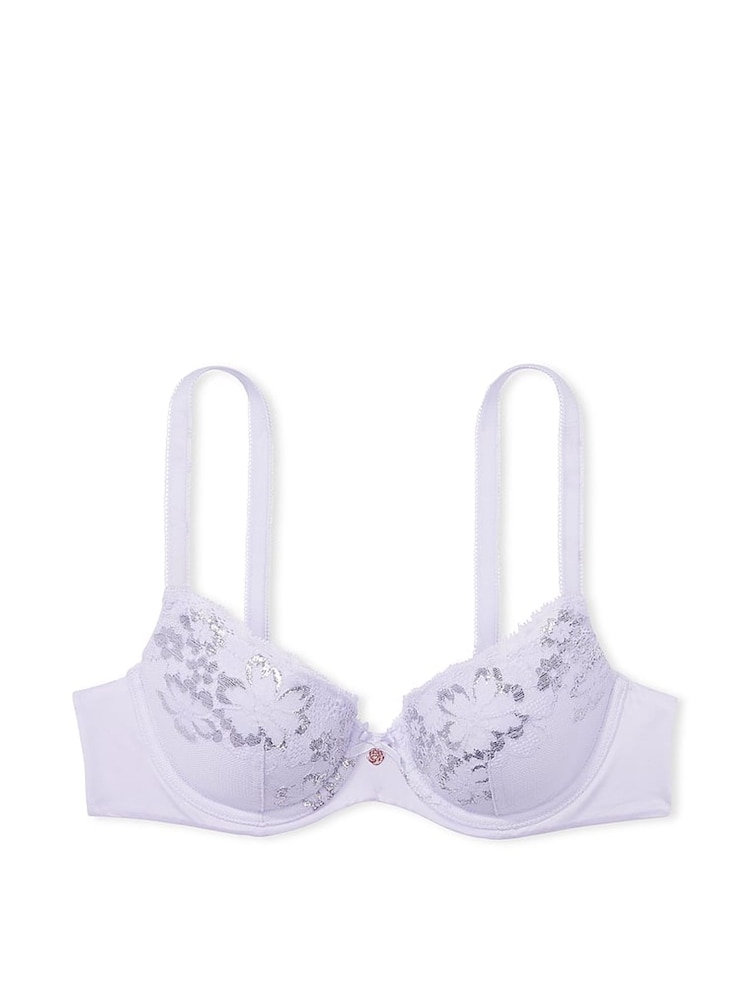 Victoria's Secret Lucky Lilac Purple Lace Demi Bra - Image 3 of 3 Victoria's Secret Lucky Lilac Purple Lace Demi Bra - Image 3 of 3