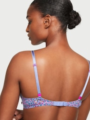 Victoria's Secret Blue Ditzy Print Smooth Lightly Lined T-Shirt Demi Bra - Image 2 of 3