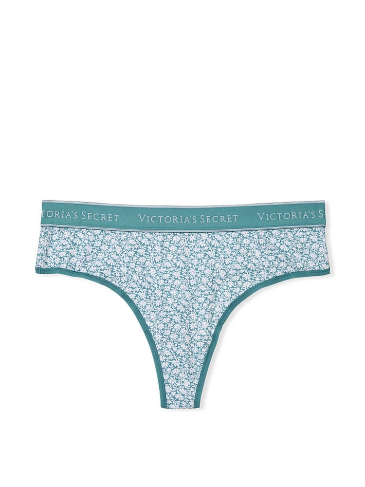 Victoria's Secret French Sage Green Ditsy Floral Thong Knickers - Image 3 of 3 Victoria's Secret French Sage Green Ditsy Floral Thong Knickers - Image 3 of 3