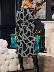 Sosandar Grey Midi Shirt Dress - Image 5 of 5