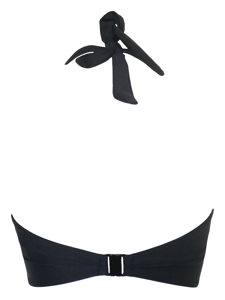 Pour Moi Black Halter Space Bikini Top - Image 5 of 5
