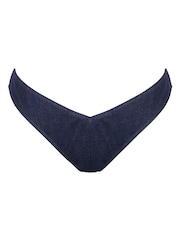 Pour Moi Blue Adelaide Denim V Bikini Brief - Image 4 of 5