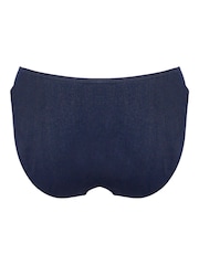 Pour Moi Blue Adelaide Denim V Bikini Brief - Image 5 of 5