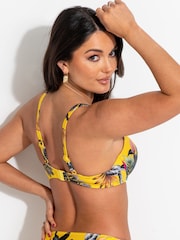 Pour Moi Yellow Padded Paradiso Bikini Top - Image 2 of 5