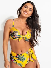Pour Moi Yellow Padded Paradiso Bikini Top - Image 3 of 5
