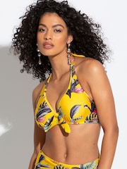 Pour Moi Yellow Triangle Paradiso Bikini Top - Image 1 of 4