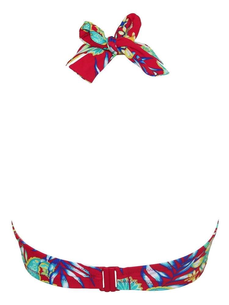 Pour Moi Red Halter Heatwave Bikini Top - Image 5 of 5