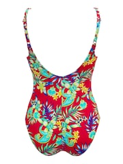 Pour Moi Red Heatwave Scoop Neck Tummy Control Swimsuit - Image 5 of 5