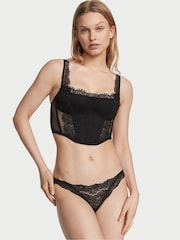 Victoria's Secret Black Lace Corset Corset Top - Image 3 of 4