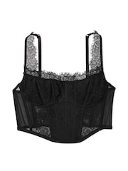 Victoria's Secret Black Lace Corset Corset Top - Image 4 of 4