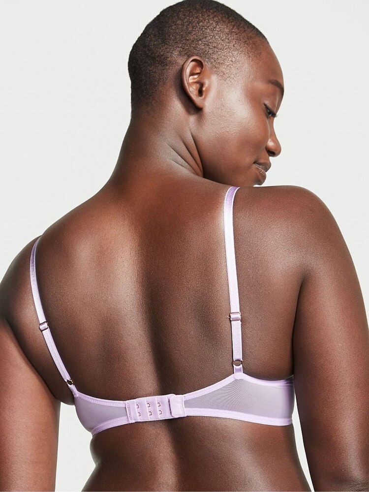 Victoria's Secret Jasmine Purple Embroidered Push Up Bra - Image 2 of 2