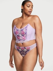 Victoria's Secret Jasmine Purple Embroidered Corset Strapless Corset Top - Image 4 of 5