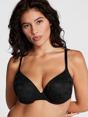 Victoria's Secret PINK Black Lace Push Up Bra - Image 1 of 3