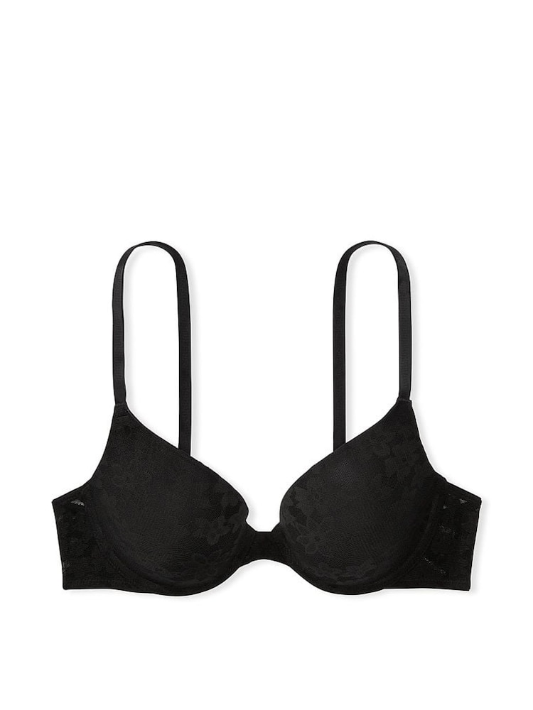 Victoria's Secret PINK Black Lace Push Up Bra - Image 3 of 3