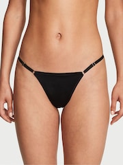 Victoria's Secret Black Smooth G String Adjustable G-String Knickers - Image 1 of 3