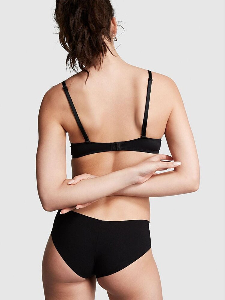 Victoria's Secret PINK Black Logo Smooth Lightly Lined Bra - Image 2 of 4