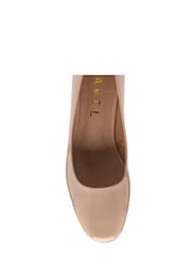 Ravel Nude Patent Block Heel Shoes - Image 4 of 4