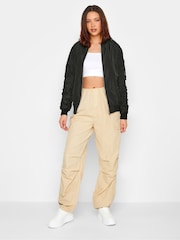 Long Tall Sally Black Bomber Jacket - Image 3 of 4