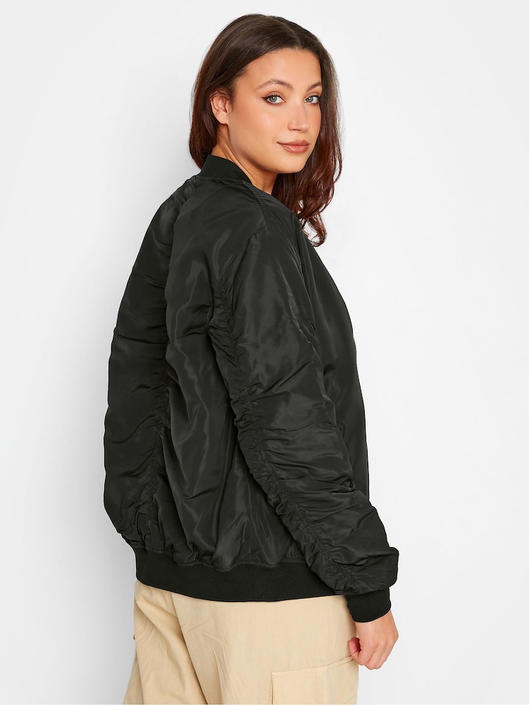Long Tall Sally Black Bomber Jacket - Image 4 of 4