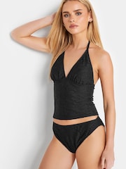 PixieGirl Petite Black Crochet Tankini - Image 1 of 4