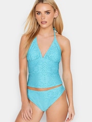PixieGirl Petite Blue Crochet Tankini - Image 2 of 4