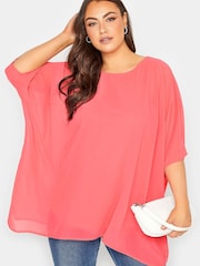 Yours Curve Orange London Cape Blouse - Image 1 of 4