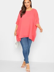 Yours Curve Orange London Cape Blouse - Image 2 of 4