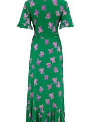 Pour Moi Megan Figurbetontes Midi-Wickelkleid aus recyceltem Stretch-Material mit Rüschendetail - Bild 5 von 5