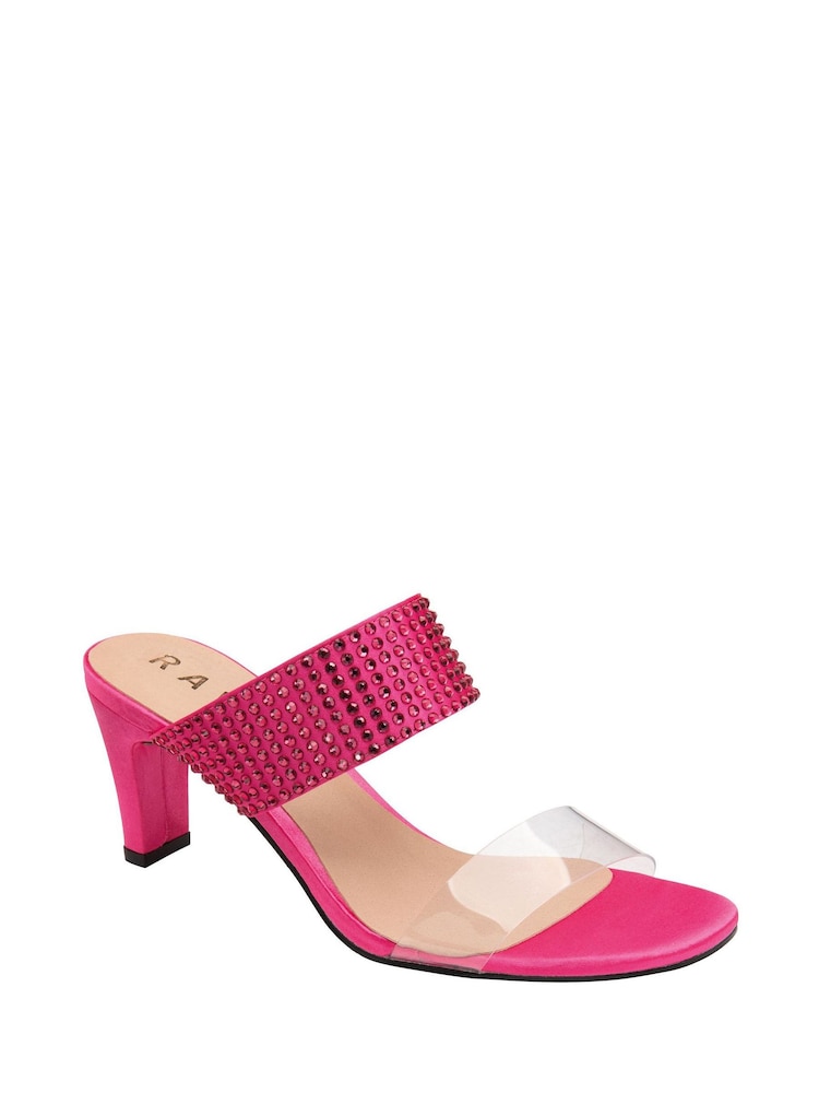 Ravel Pink Mule Occasion Shoes - Image 1 of 4 Ravel Pink Mule Occasion Shoes - Image 1 of 4
