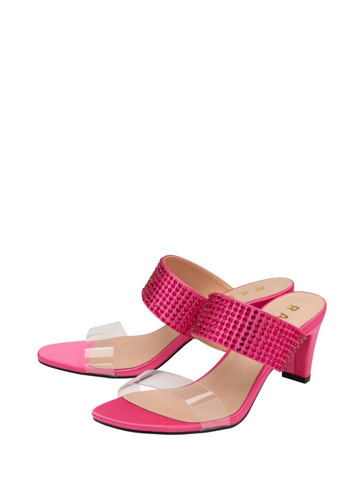 Ravel Pink Mule Occasion Shoes - Image 2 of 4 Ravel Pink Mule Occasion Shoes - Image 2 of 4