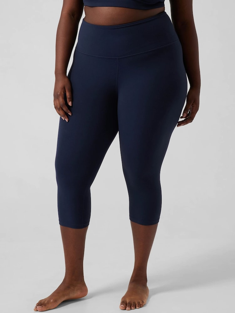 Athleta Blue Elation High Rise Capri Leggings - Image 1 of 6