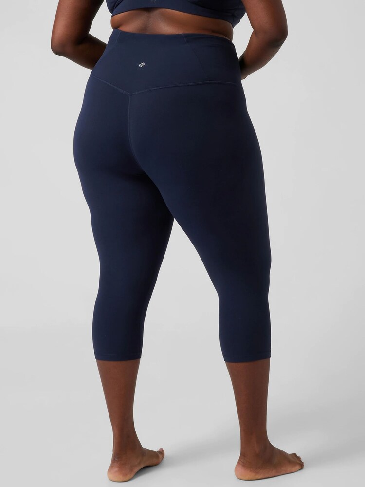 Athleta Blue Elation High Rise Capri Leggings - Image 2 of 6 Athleta Blue Elation High Rise Capri Leggings - Image 2 of 6