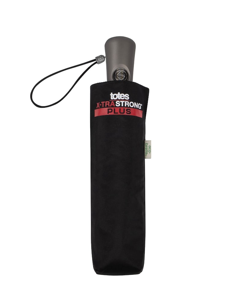 Totes Black ECO-BRELLA® X-TRA STRONG Umbrella - Image 1 of 3