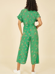 Yumi Green Multi Cheetah Print Jumpsuit - Image 2 of 4