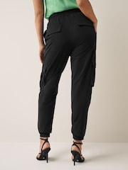NOISY MAY Black High Waisted Utility Cargo Trousers - Image 2 of 4