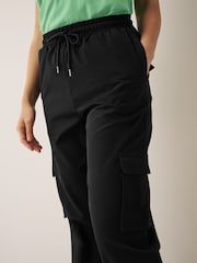 NOISY MAY Black High Waisted Utility Cargo Trousers - Image 4 of 4