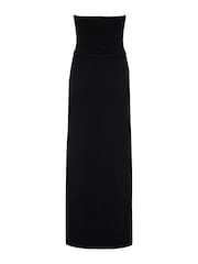 Pour Moi Black Jersey Bandeau Side Split Multiway Maxi Dress - Image 5 of 5
