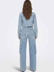 ONLY Blue Dark Wash Denim Jacket - Image 3 of 8