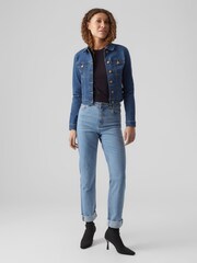 VERO MODA Medium Blue Denim Classic Denim Jacket - Image 2 of 5