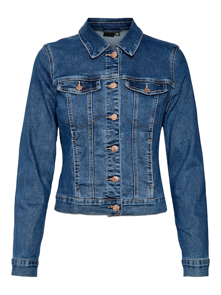 Синий деним - Классическая джинсовая куртка VERO MODA - Изображение 5 из 5 Синий деним - Классическая джинсовая куртка VERO MODA - Изображение 5 из 5