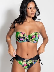 Pour Moi Black Strapless St Lucia Underwired Bikini Top - Image 2 of 5