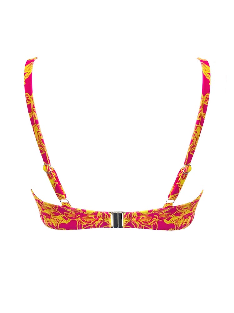 Pour Moi Pink Freedom Lightly Padded Underwired Tie Top - Image 5 of 5
