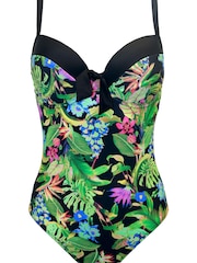 Pour Moi Black St Lucia Padded Underwired Swimsuit - Image 4 of 5