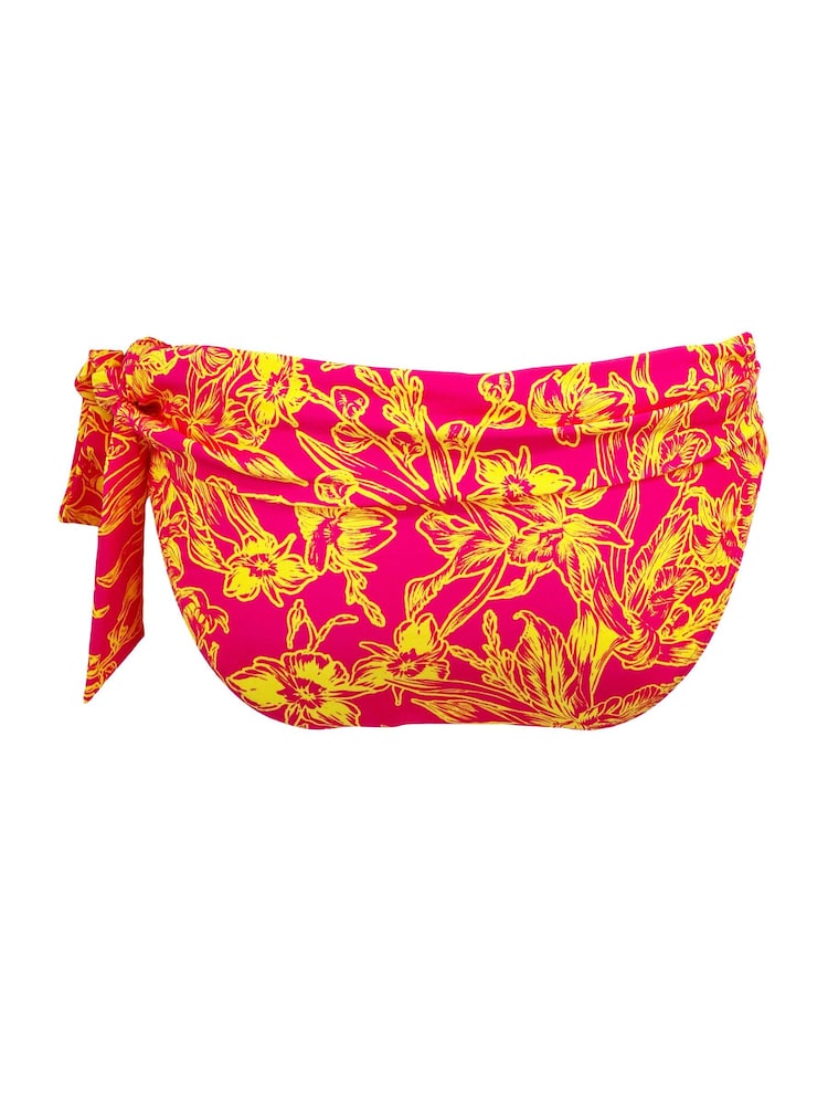 Pour Moi Pink Freedom Tie Fold Over Brief - Image 5 of 5