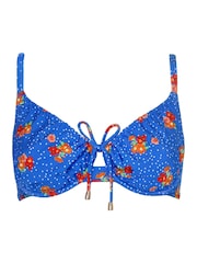 Pour Moi Blue Wired Santa Cruz Underwired Non Padded Adjustable Top - Image 4 of 5