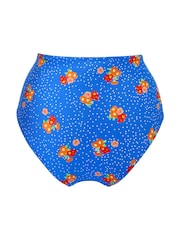 Pour Moi Blue Floral Santa Cruz Super High Waist Bikini Bottom - Image 5 of 5