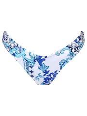 Pour Moi White/Blue Amalfi V Brief - Image 4 of 5