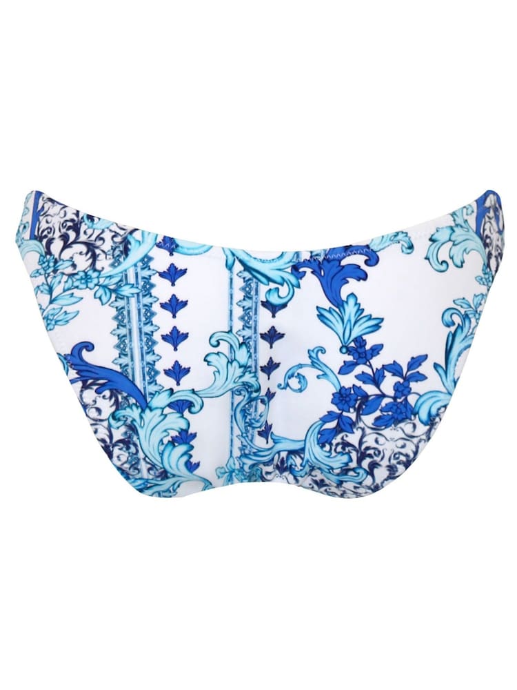 Pour Moi White/Blue Amalfi V Brief - Image 5 of 5