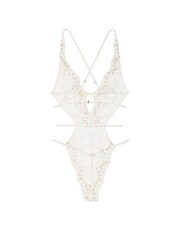 Victoria's Secret Coconut White Strappy Back Lace Body - Image 3 of 3